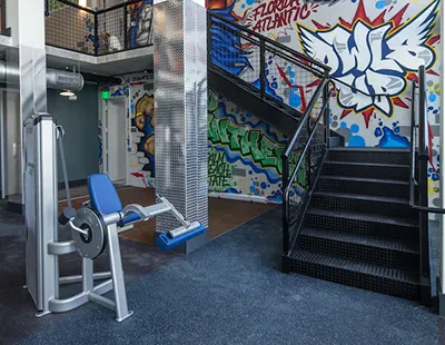 On-site fitness center for students