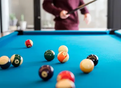 Pool Table in Movie Room of University Park