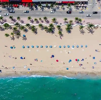 Boca Raton residents on the beach