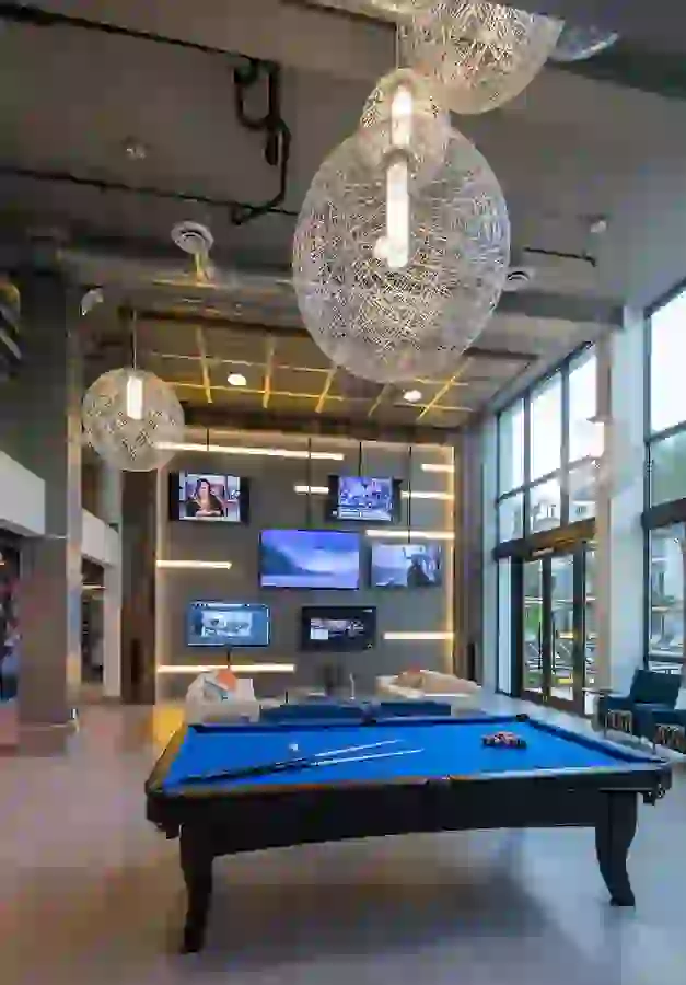 Movie Room with Pool Table