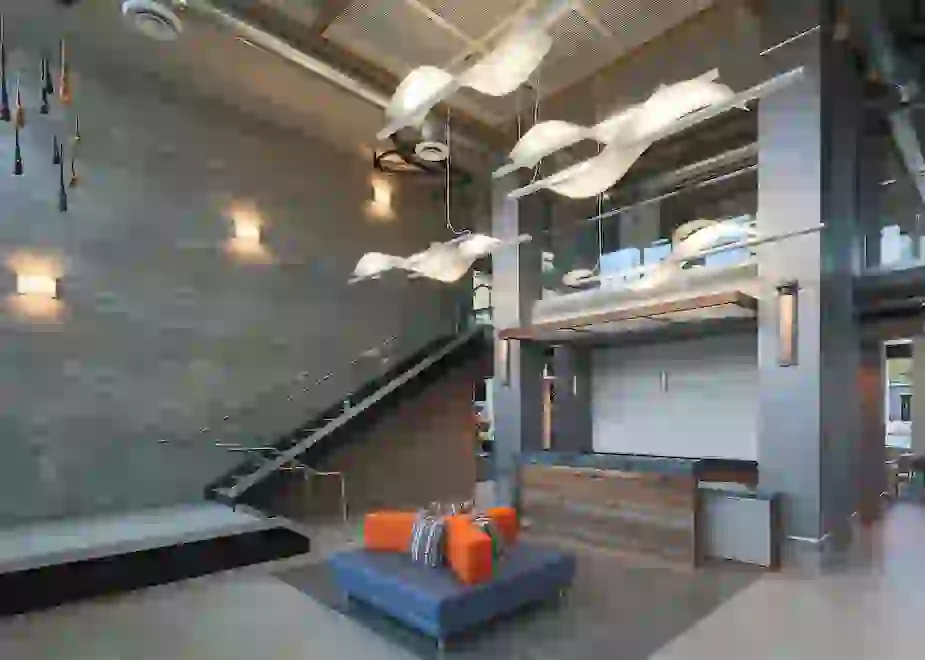Community lobby and lounge area