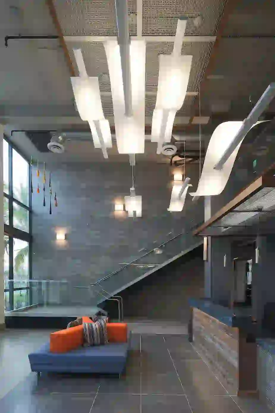 Community lobby and lounge area