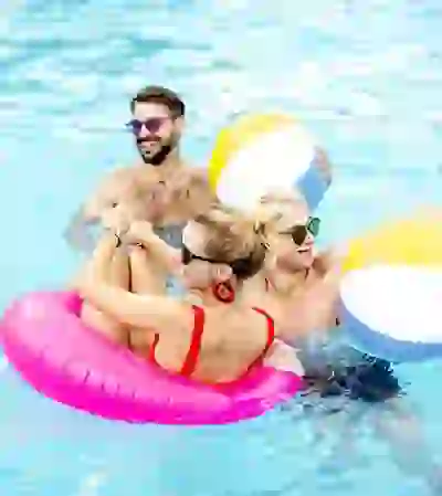 Residents enjoying the University Park pool
